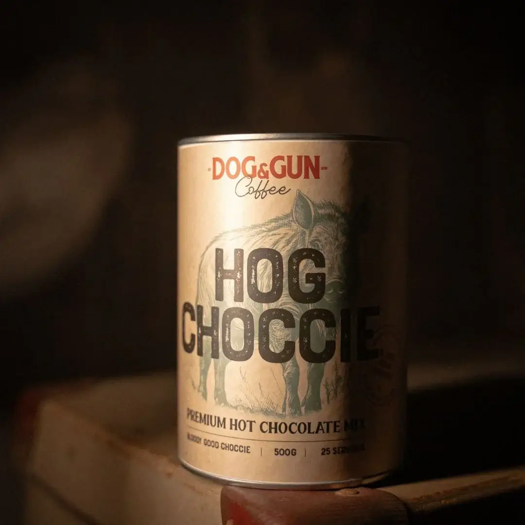 Dog and Gun Hog Choccie Hot Chocolate Mix 500g Tin - Image 3