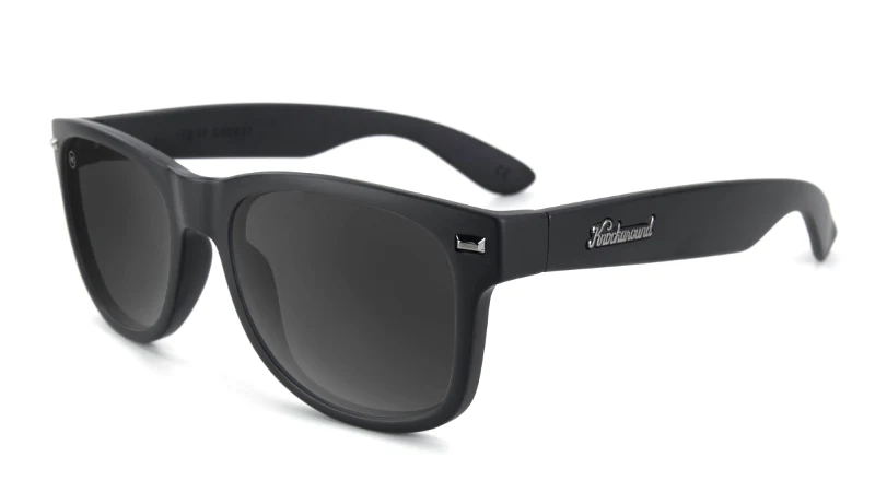 Knockaround Sunglasses Fort Knocks - Matte Black on Black / Smoke