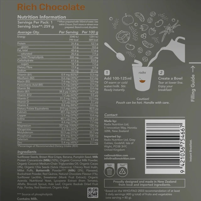 Radix Ultra Dairy Breakfast 800kcal - Image 17